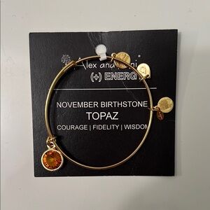 Alex and Ani Gold November Birthstone Bangle
